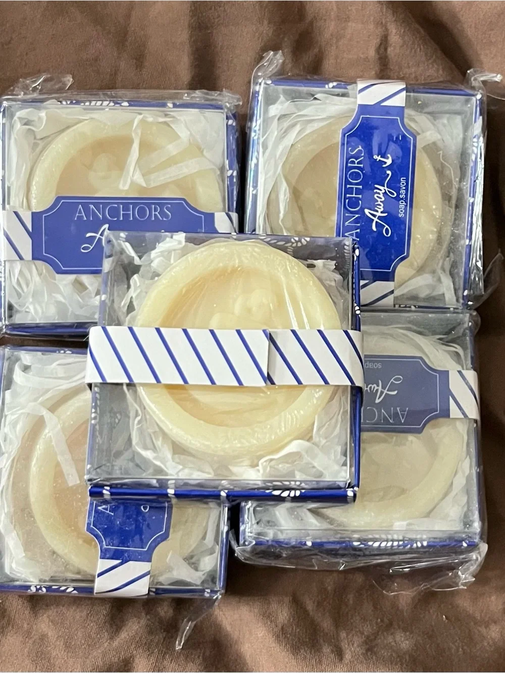 Anchors Away Nautical Soap in Navy Gift Box